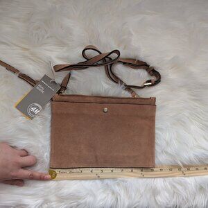 NWT H&M Real Suede Crossbody Bag